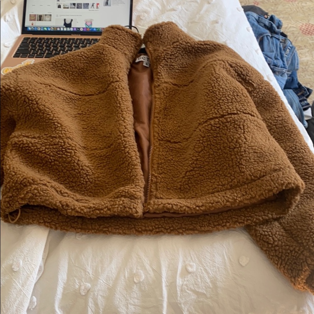 Cropped Teddy Jacket